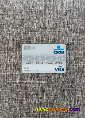 Czech republic ceskoslovenská obchodní bank visa debit card photolook